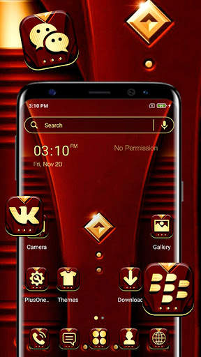 Royal Red Launcher Theme screenshot 1