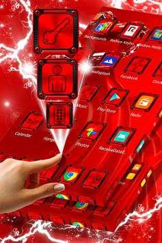 Red Crystal Heart Launcher screenshot 4