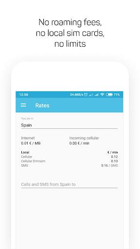 Drimsim — mobile data abroad screenshot 2