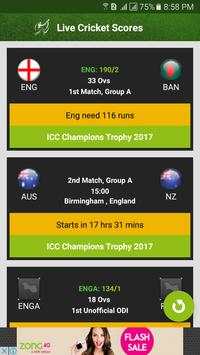 Live Cricket Scores screenshot 1