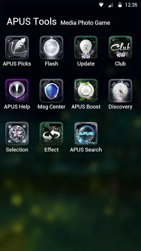 Hijau glitter firefly hutan APUS gaya tema screenshot 3