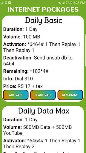 Zong Packages: Call, SMS & Internet 2020 screenshot 14