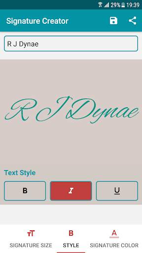Signature Creator Auto screenshot 2