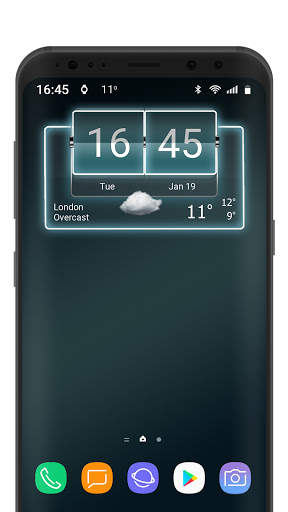 3D Flip Clock Theme Pack 04 screenshot 2