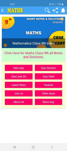 Maths Class 9th Notes & NCERT Solutions screenshot 2