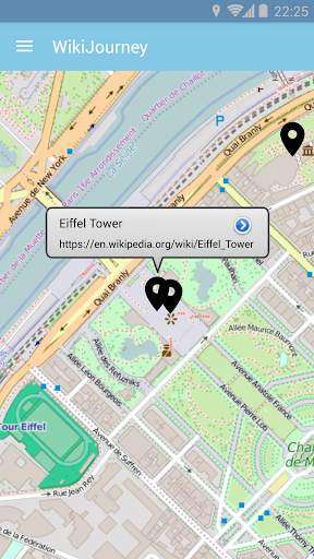 WikiJourney app screenshot 2