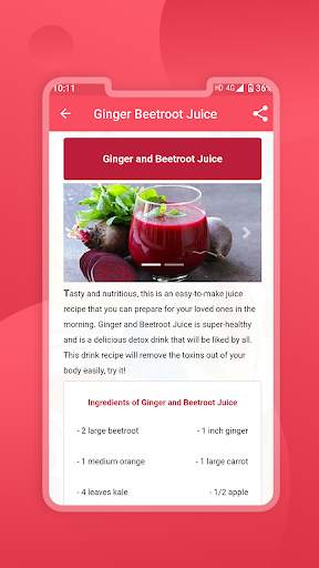 Fruit Juice and Vegetable Juice Recipes screenshot 6
