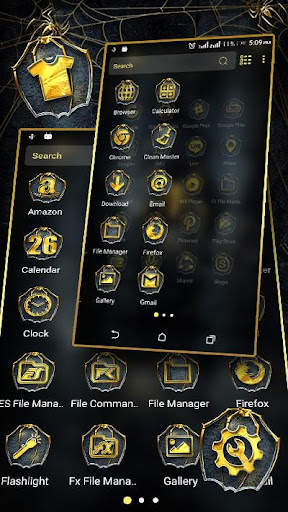 Golden Spider Theme Launcher screenshot 2