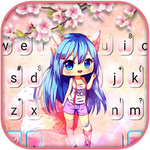 Pink Sakura Girl Keyboard Theme 1.0