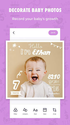Babygram - Camera app for mommies and babies screenshot 1