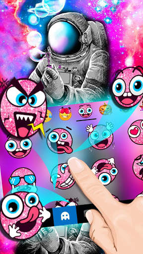 Galaxy Astronaut Keyboard Theme screenshot 5
