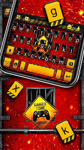 Gamer Zone Keyboard Background screenshot 2
