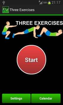 3 Exercises - Daily Workout screenshot 1