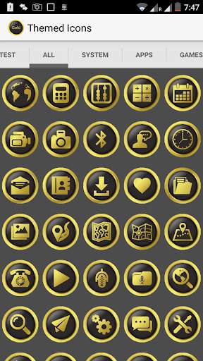 New Gold Icon Pack Free 3 تصوير الشاشة
