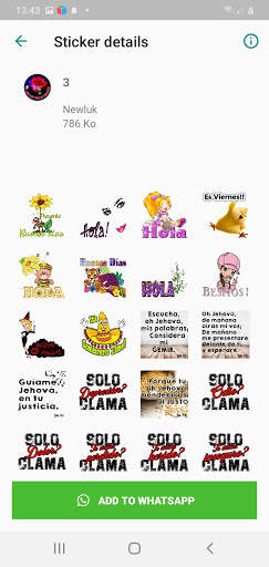 hola stickers saludos en español para whatsapp screenshot 1