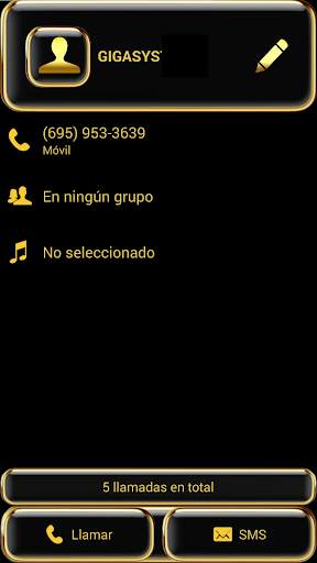 THEME GOLDEN GLASS EXDIALER screenshot 3