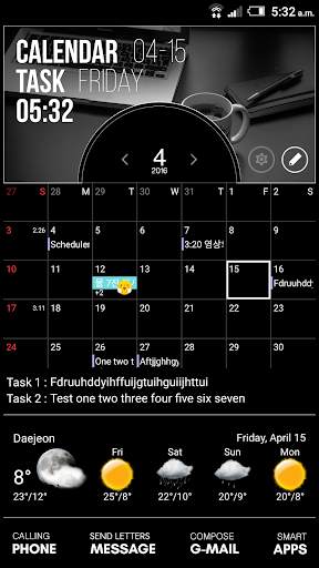 Black Total launcher theme screenshot 3