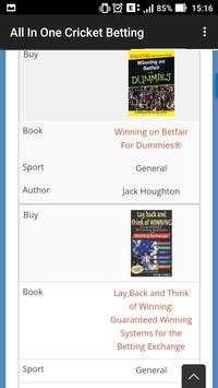 All In One Cricket Betting screenshot 2