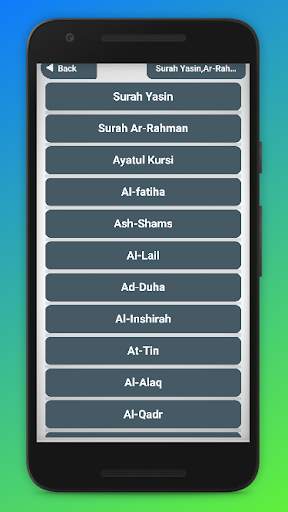 Surah Yasin Ar-Rahman Ayatul Kursi mp3 Audio screenshot 6