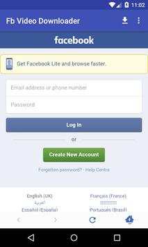 Free Video Downloader for Facebook screenshot 1