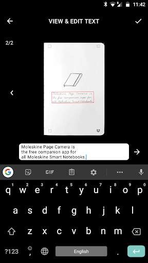 Moleskine Page Camera screenshot 5