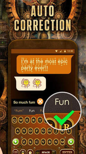 Steampunk Keyboard Theme screenshot 5
