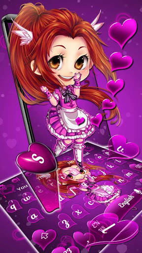 Lovely Girl Keyboard screenshot 2