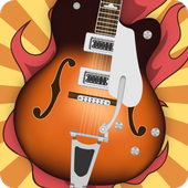 Electric guitars - rockstar icon