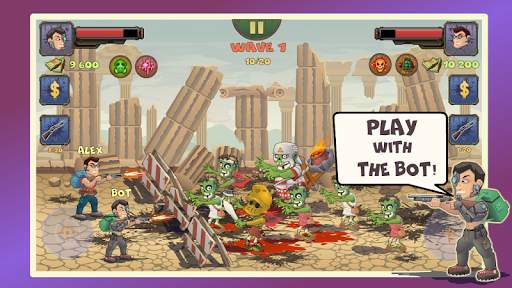 Two guys & Zombies 2 (two-play 3 تصوير الشاشة
