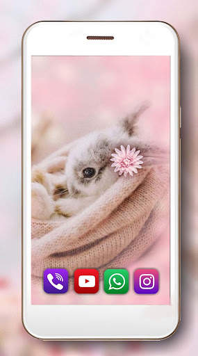Bunnies Pink Live Wallpaper screenshot 6