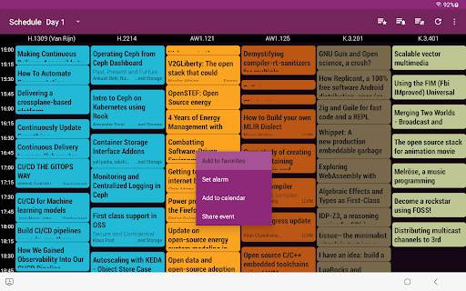 FOSDEM 2023 Schedule screenshot 11