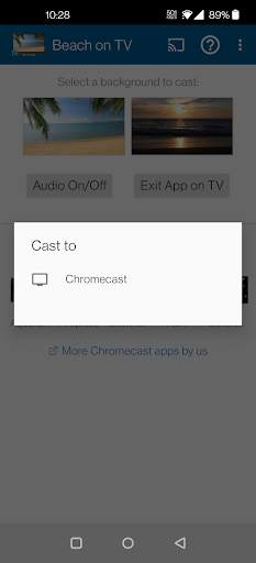 Beach on TV via Chromecast screenshot 4