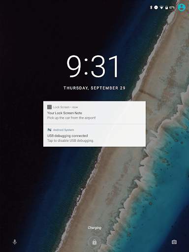 Lock Screen Note screenshot 1