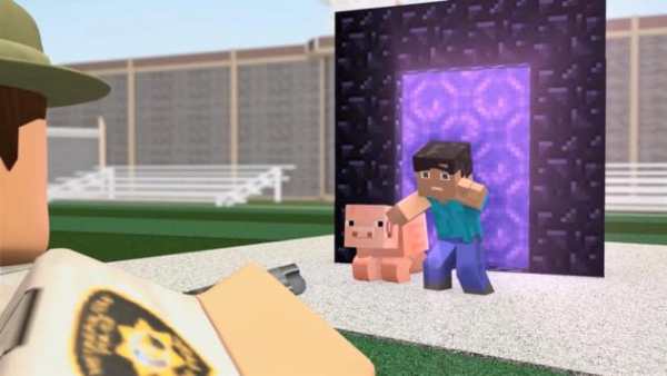 Roblox Jailbreak Meets Minecraft Animation screenshot 1