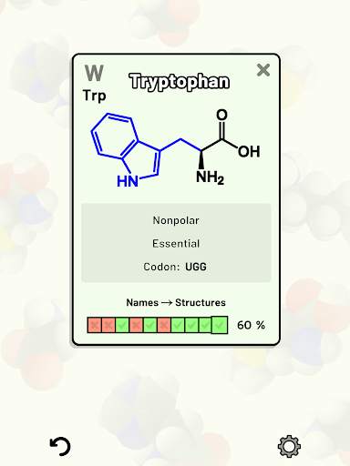Amino Acid Quiz скриншот 10