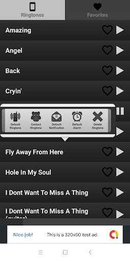 Aerosmith ringtones free screenshot 3
