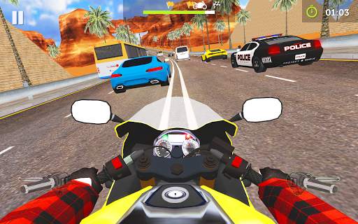 Moto Traffic Rider 3D Highway screenshot 2