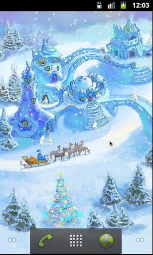 Snow Village Live Wallpaper screenshot 1
