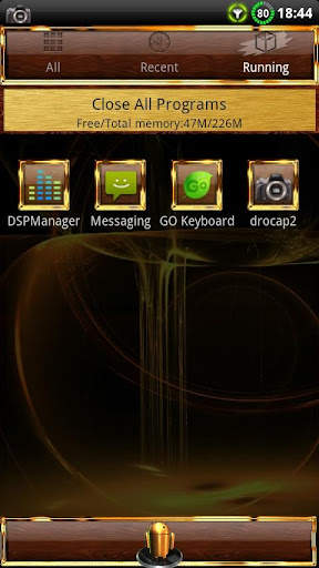 GOLD Go Launcher EX theme screenshot 3