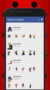 miraculous ladybug stickers WhatsApp Pack screenshot 1