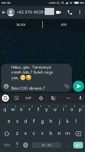 Kirim WA Tanpa Simpan Nomor screenshot 4