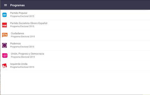 Elecciones Generales 2015 20D screenshot 11