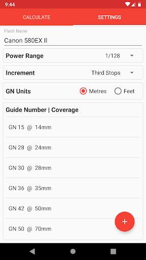 Manual Flash Calculator (Free) screenshot 2