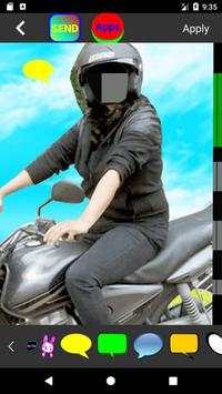 Hijab Girl Bike Photo Suit screenshot 4