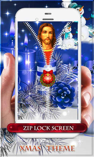 Christmas Theme Zipper Lock screenshot 3