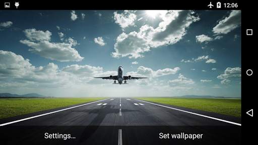 Airplane Live Wallpaper Free screenshot 3