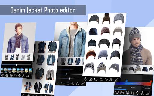 Men Denim Jeans Jackets Photo Editor screenshot 1