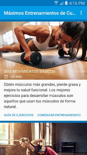 Entrenamientos de Cuerpo screenshot 1