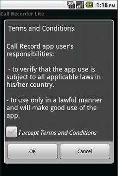 Call Recorder Lite System screenshot 2