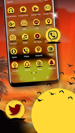 Sunset Launcher Theme screenshot 1